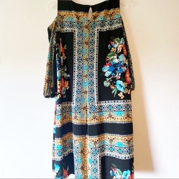 Lux II Shift Dress Black Pattern Size 8 - Picture 5 of 5